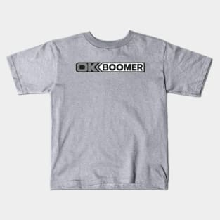 OK BOOMER (Grey) Kids T-Shirt